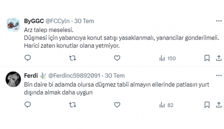 Sosyal medyada konut fiyatları çıkarması: Vatandaşlar Konut fiyatları neden düşmüyor? sorusunu yanıtladı!