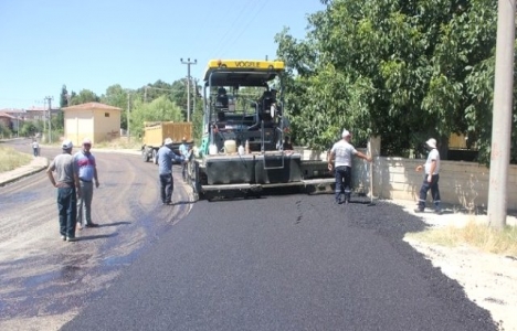 Afyonkarahisar Dinar'da asfalt serim çalışmaları başladı!