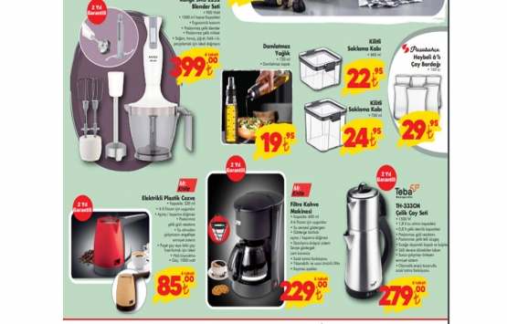 ŞOK ta elektrikli mutfak aletleri 85 TL den başlayan fiyatlarla! İşte ŞOK 2022 Mart fiyat listesi!