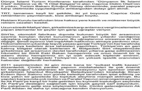 Fadıl Akgündüz den Başbakan Recep Tayyip Erdoğan a mektup!