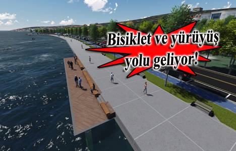Emirgan sahil yolunda genişletme çalışmaları başladı!