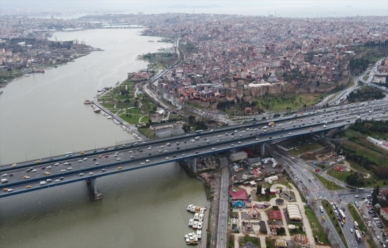 Eminönü-Alibeyköy tramvay hattı havadan görüntülendi!