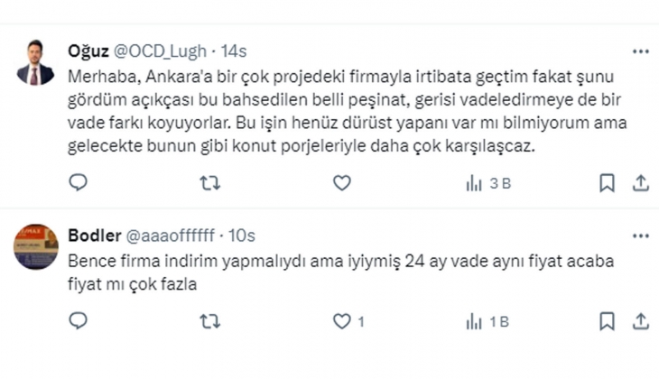 Konutta peşin ödemeye de taksitli ödemeye de aynı fiyat veriliyor!