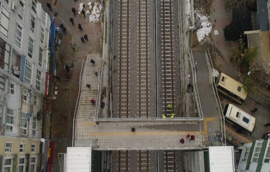 Gebze-Halkalı banliyö hattı havadan görüntülendi!
