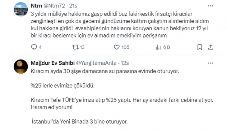 Yüzde 25 zam sınırı kaldırılınca ne olacak? Kira artışları yıllık asgari enflasyon oranında olması kanunlaştırılmalı!