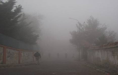 Kars'ta hava ulaşımına sis engeli!