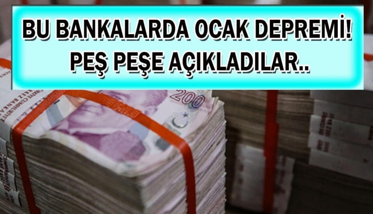 Bu 4 bankada resmen Ocak 2023 depremi! Ziraat, Garanti, TEB, Akbank az önce peş peşe açıkladı! Görenin adeta aklı gitti!