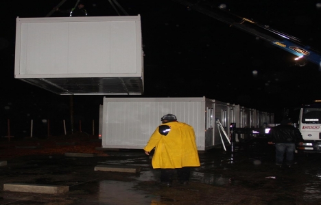 Çanakkale Ayvacık'ta konteyner kent kuruldu!