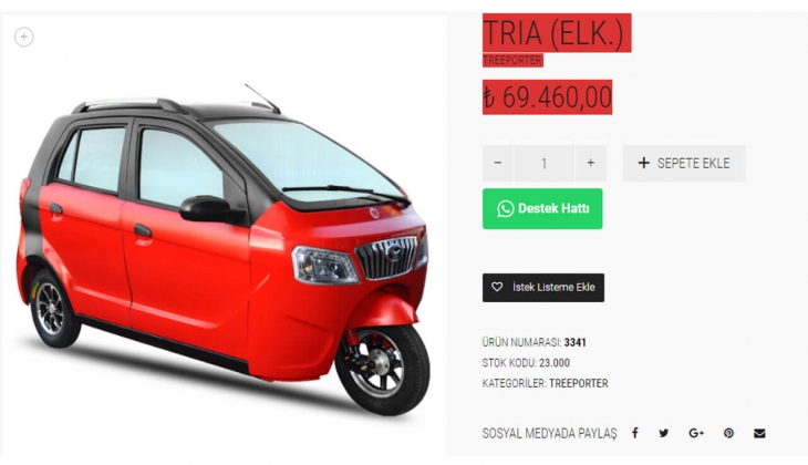 Elektrikli üç tekerlekli Yuki Tria motorun fiyatı güncellendi! İşte 28 Mayıs 2022 fiyat listesi...