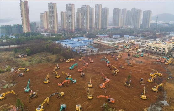 Çin de inşa edilen coronavirüsü hastanesi 2 günde açıldı!