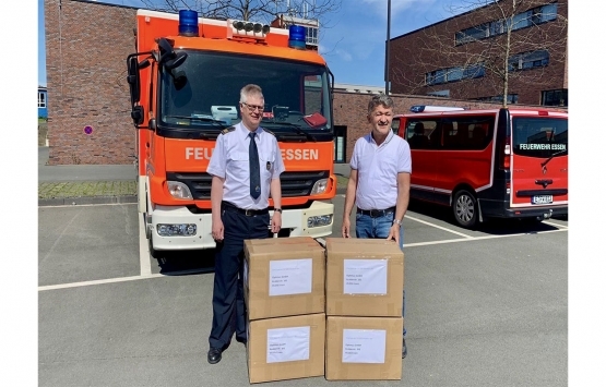 Muharrem Çakan'dan Essen Belediyesi'ne 10 bin maske!