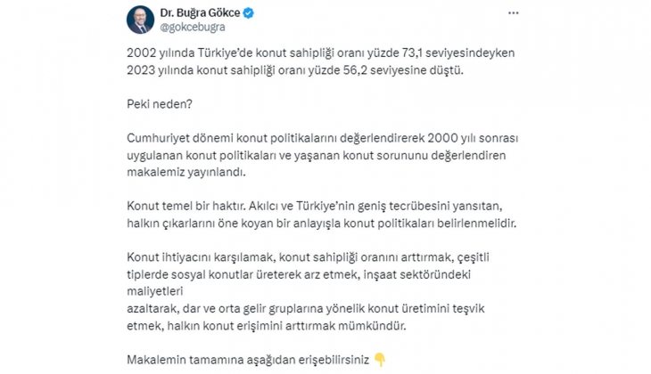 Barınma krizi nasıl çözülür? Türkiye nin konut politikasında neler değişti?
