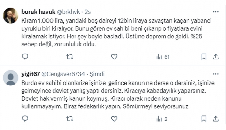 2021 Ocak ta 1.000 TL olan evin kirası şimdi 8 bin 300 TL olacaktı! Yüzde 25 zam sınırı bir fiyasko oldu!