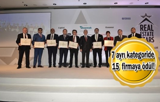 Gayrimenkul sektörünün liderleri ödüllendirildi!