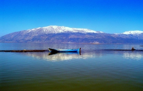 Denizli'deki Işıklı Göl buz tuttu!