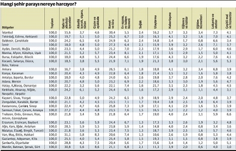 İstanbullular en çok konuta para harcıyor!