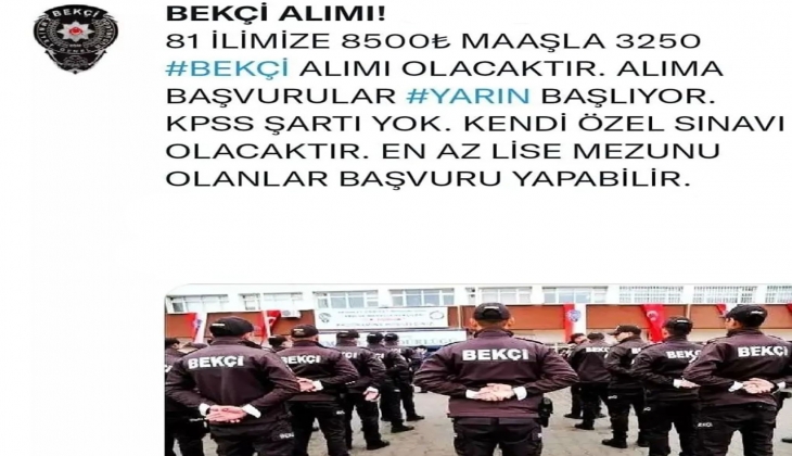 KPSS şartı olmadan binlerce lise mezunu işe alınacak! 8500 lira maaşla işbaşı yapılacak