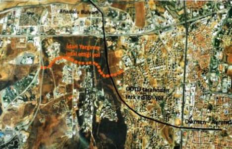 ODTÜ arazisindeki yol güzergahında eylem!