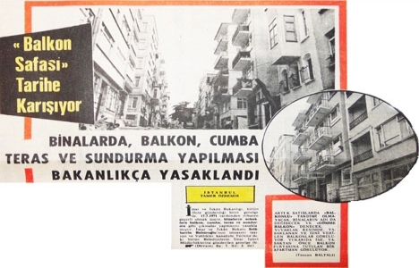 1971 yılında binalarda balkon safası tarihe karışmış!