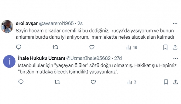 Prof. Dr. Övgün Ahmet Ercan dan İstanbul açıklaması: Artık İstanbullular yaşayan ölülerdir!