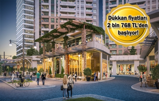 Nidapark Küçükyalı'nın cadde dükkanları satışta!