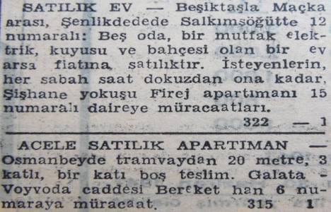 1946 yılında Beşiktaş Arnavutköy de metrekaresi 75 kuruşa arsa satılacakmış!