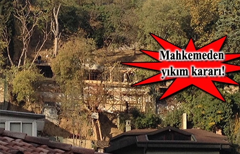 Bebek'te doğal sit alanına yapılan inşaat yargıya takıldı!