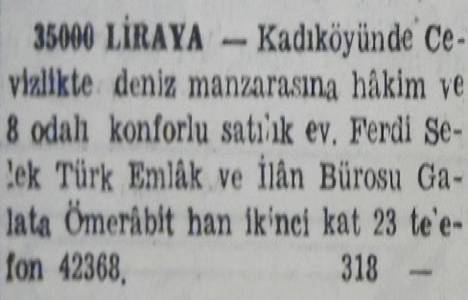 Beşiktaş Arnavutköy de deniz kenarında bir apartman 45 bin liraya satılacakmış!