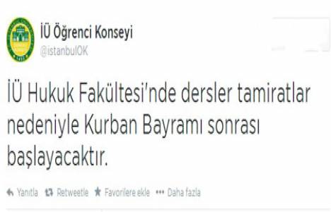İstanbul Üniversitesi Hukuk Fakültesi nde tadilat ne zaman bitecek?
