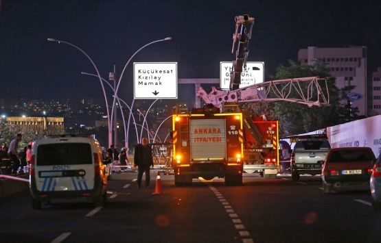 AKM-Kızılay metro inşaatında vinç kazası!