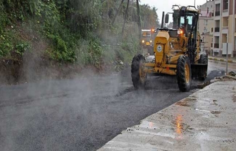 Giresun'da asfalt döküm çalışmalarına başlandı!