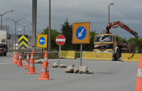 TEM otoyolu Gebze kesiminde yenileme çalışması!