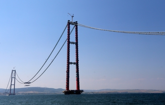 1915 Çanakkale Köprüsü nde montaj işlemleri tamamlanıyor!