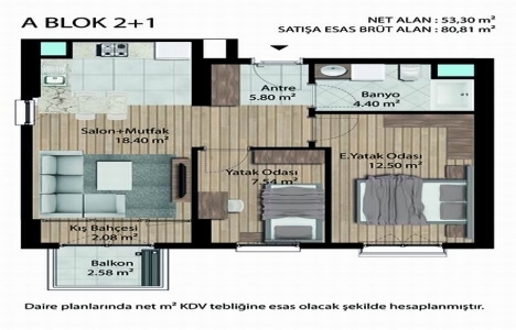 Esenler Emlak Konutları daire planları!