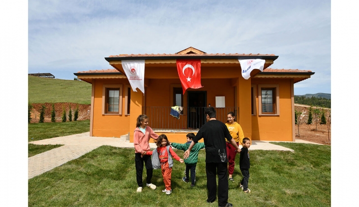 Gaziantep Nurdağı ndaki köy evleri sahiplerine teslim edildi!
