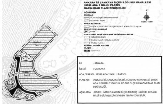Çankaya daki hazine arazisinin imar planı onaylandı!