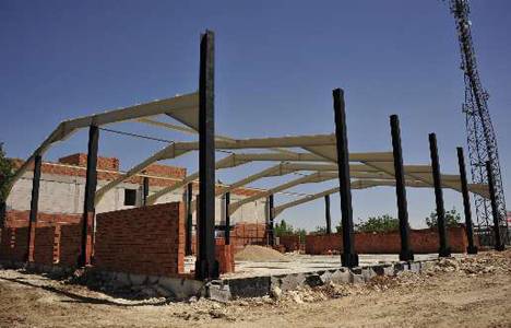 Karaman'ın yeni itfaiye binasında çalışmalar sürüyor!