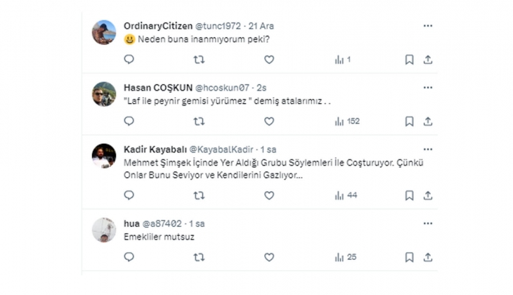 Bakan Şimşek, Çalışanlarımızı, emeklilerimizi enflasyona ezdirmeyeceğiz dedi! Vatandaşlar nasıl yorumladı?