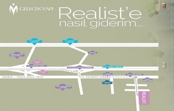 Realist Tuzla da hemen teslim daireler 215 bin TL ye!