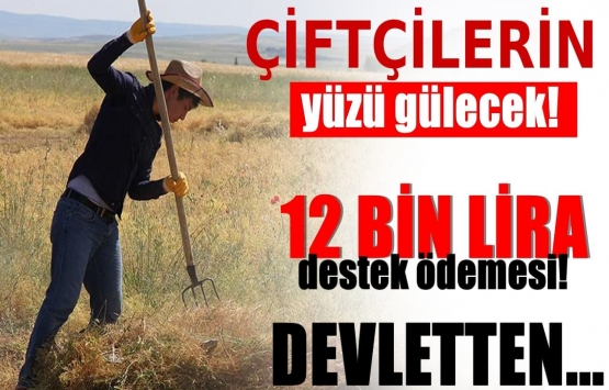 Çiftçilerin yüzü gülecek! Devletten 12 bin lira destek ödemesi!