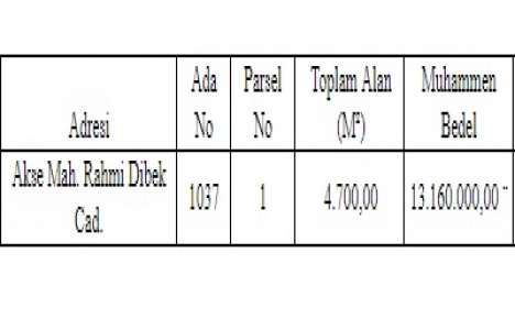 Çayırova Belediyesi nden 13 milyon TL ye satılık arsa!