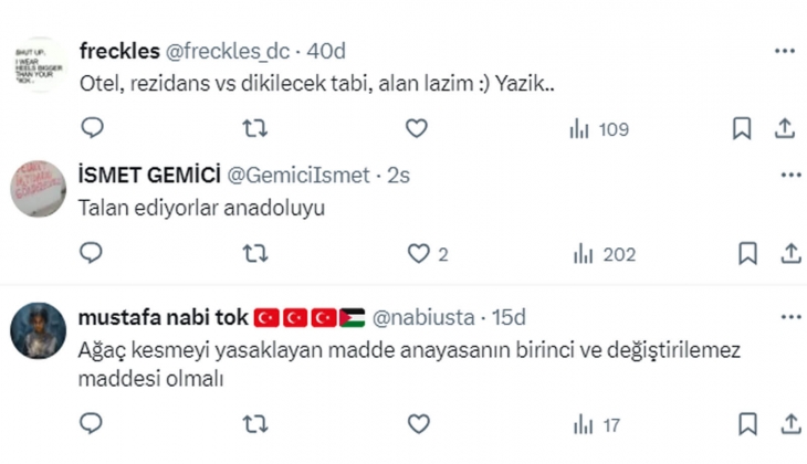 Cumhurbaşkanı Erdoğan, İstanbul Beykoz, İzmir, Artvin ve Bitlis teki yüzlerce hektarlık alanı orman vasfından çıkardı!