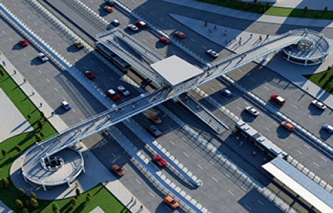 Sefaköy'e yeni metrobüs yaya üstgeçidi!