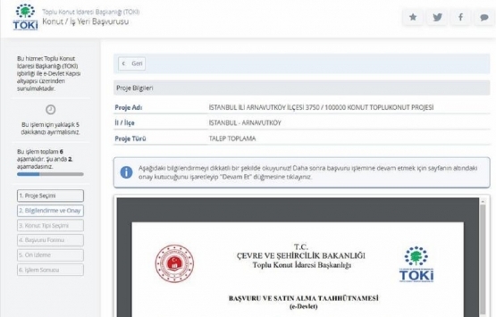 Adım adım TOKİ 100 bin sosyal konut başvurusu!