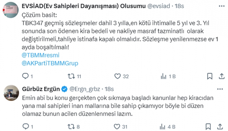 Kiracı ve ev sahibi anlaşmazlıklarında yıllar sürecek bir süreç var: TBMM adil çözüm bulmalı! 