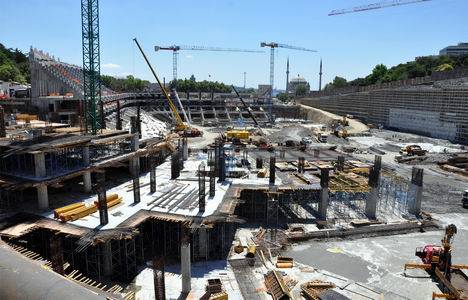 Vodafone Arena inşaatından yeni fotoğraflar!