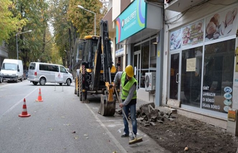 Hendek Osman Yılmaz Caddesi’ne yaya yolu yapılıyor!