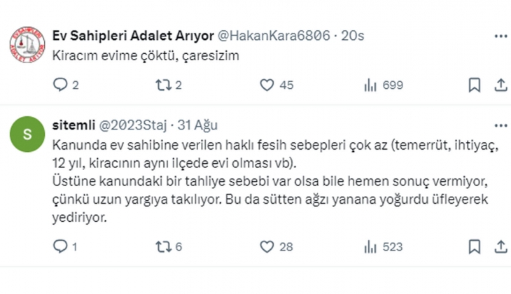 Ev sahiplerinin kiracılardan istekleri gündemde: Kanunlar kiracıyı fazlasıyla koruyor, mağdur ev sahipleri artıyor!