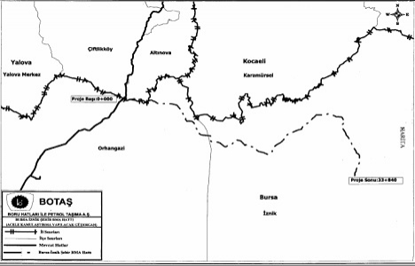Bursagaz İznik Doğal Gaz Bağlantı Hattı için kamulaştırma!