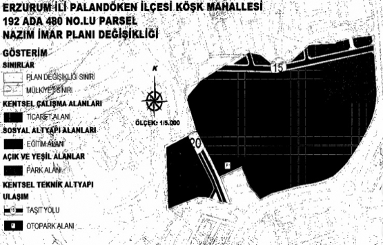 Palandöken Köşk Mahallesi imar planı değişikliği onaylandı!